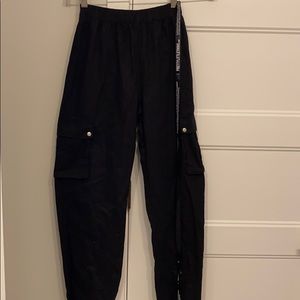 Black cargo pants